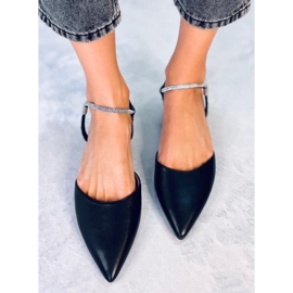 PA1 Sandale cu toc deschis de la Durie Black negru 2