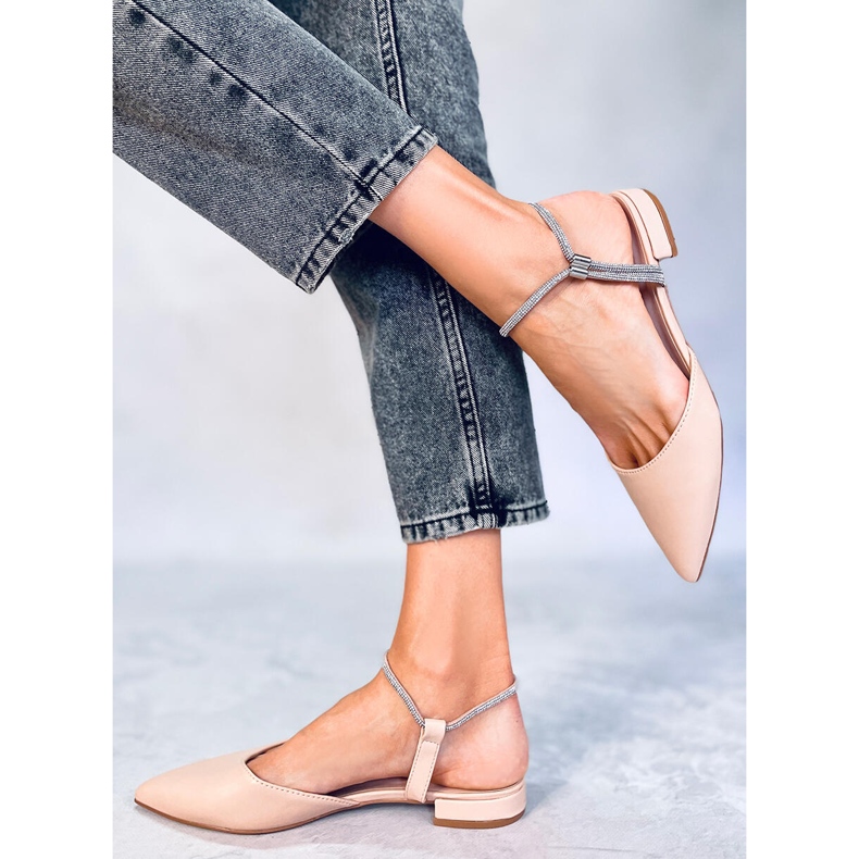 PA1 Balerini Nude cu toc deschis Durie bej 2 PA1 Balerini Nude cu toc deschis Durie bej 2