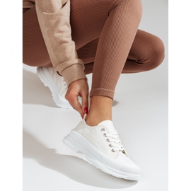 PA1 Tenisi dama platforma Shelovet alb 1