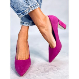 PA1 Pompe pe bloc Lucrezia Fuchsia roz 1
