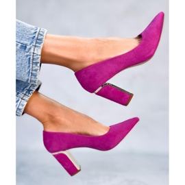PA1 Pompe pe bloc Lucrezia Fuchsia roz 5