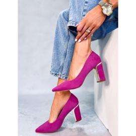 PA1 Pompe pe bloc Lucrezia Fuchsia roz 2