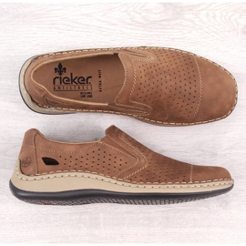 Rieker 05286-24 pantofi maro cu slip-on pentru bărbați din piele 2