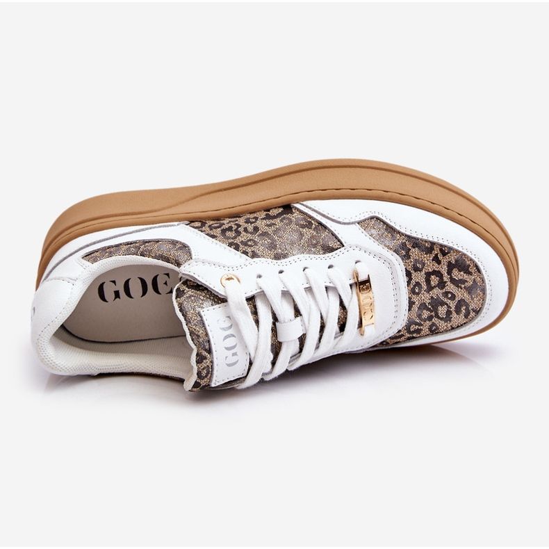 Pantofi sport comozi pentru damă GOE LL2N4052 alb-bej 1