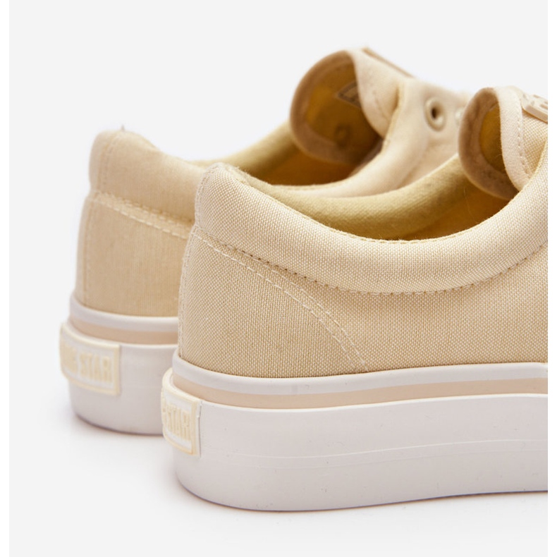 Pantofi de sport cu platformă din material Big Star LL274144 Galben deschis 2