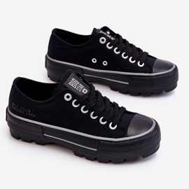 Adidași cu platformă din material Big Star LL274149 Negri negru 1