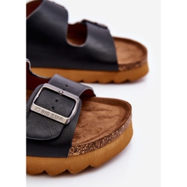 Papuci clasici Big Star pentru femei LL274477 Negri negru 1