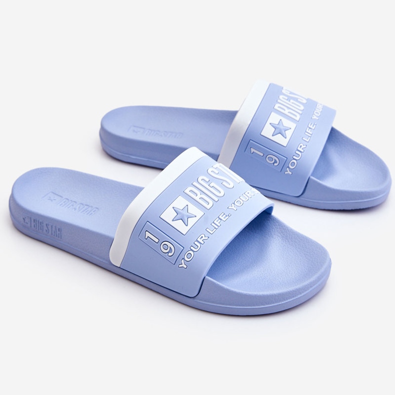 Papuci de damă Big Star Light LL274734 Albastru deschis 1