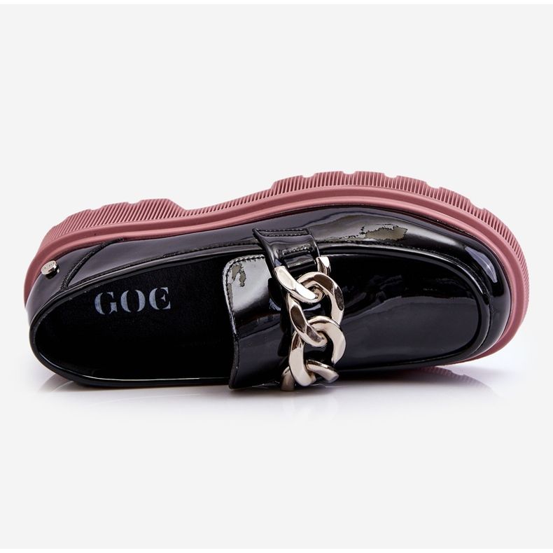 Mocasini Brevet Cu Lant GOE LL2N4039 Negru-Violet 1