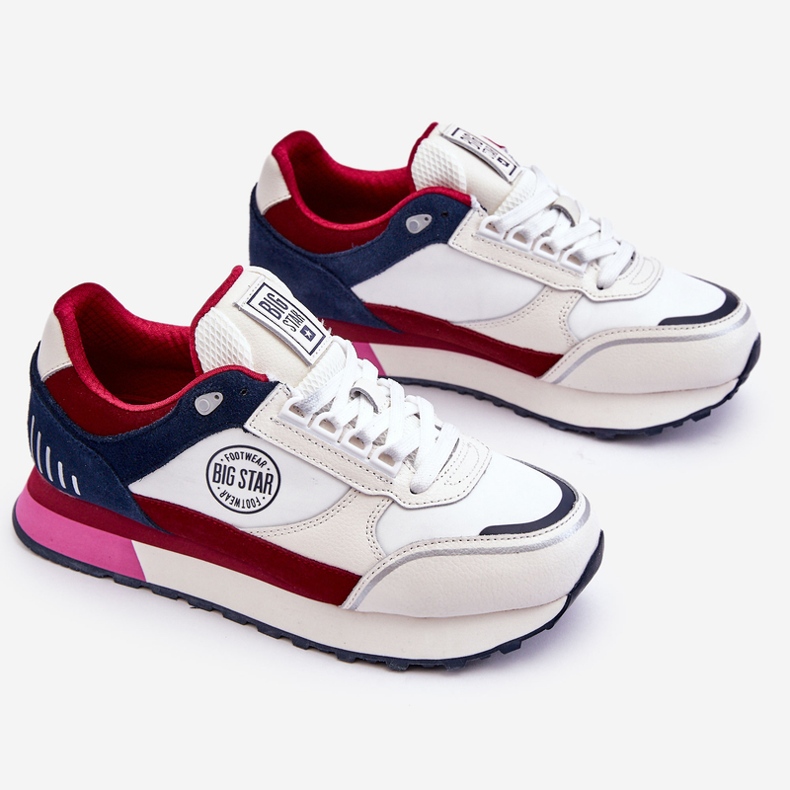 Pantofi de sport Memory Foam System Big Star LL274369 Alb-Roșu 1 Pantofi de sport Memory Foam System Big Star LL274369 Alb-Roșu 1