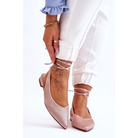 Balerini Bej Legat Cu Strasuri Mavis maro 1 Balerini Bej Legat Cu Strasuri Mavis maro 1