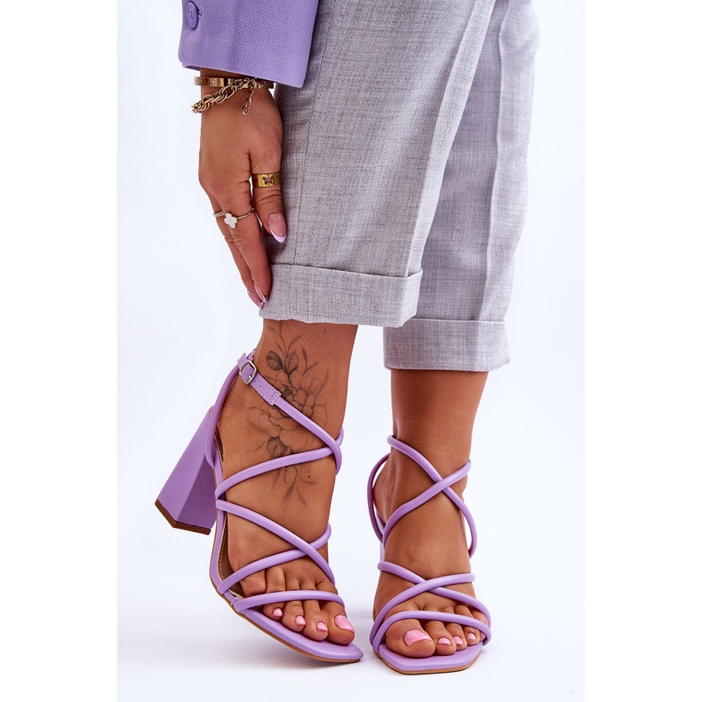 Sandale Clasice Toc Înalt Mov Lucetta violet 1