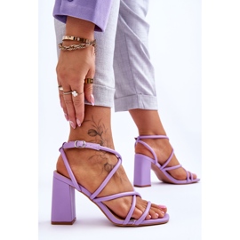 Sandale Clasice Toc Înalt Mov Lucetta violet 3