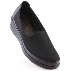 Pantofi slip-on confortabili dama negri T.Sokolski W23-483 negru 1