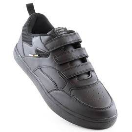 Pantofi sport Black American Club 149/23 cu velcro negru 1