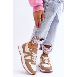 Pantofi sport Elliot, bej, joasă pentru femei 1