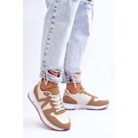 Pantofi sport Elliot, bej, joasă pentru femei 2