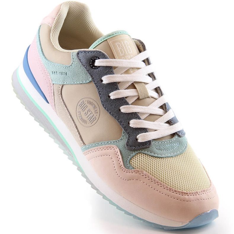 Pantofi sport din piele pentru femei adidasi Big Star LL274347 multicolor 2