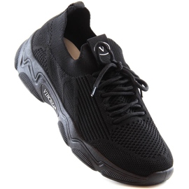 Pantofi sport slip-on dama negri Vinceza 13574 negru 1