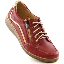 Pantofi de dama comozi din piele rosu Helios 411 roșu 1 Pantofi de dama comozi din piele rosu Helios 411 roșu 1
