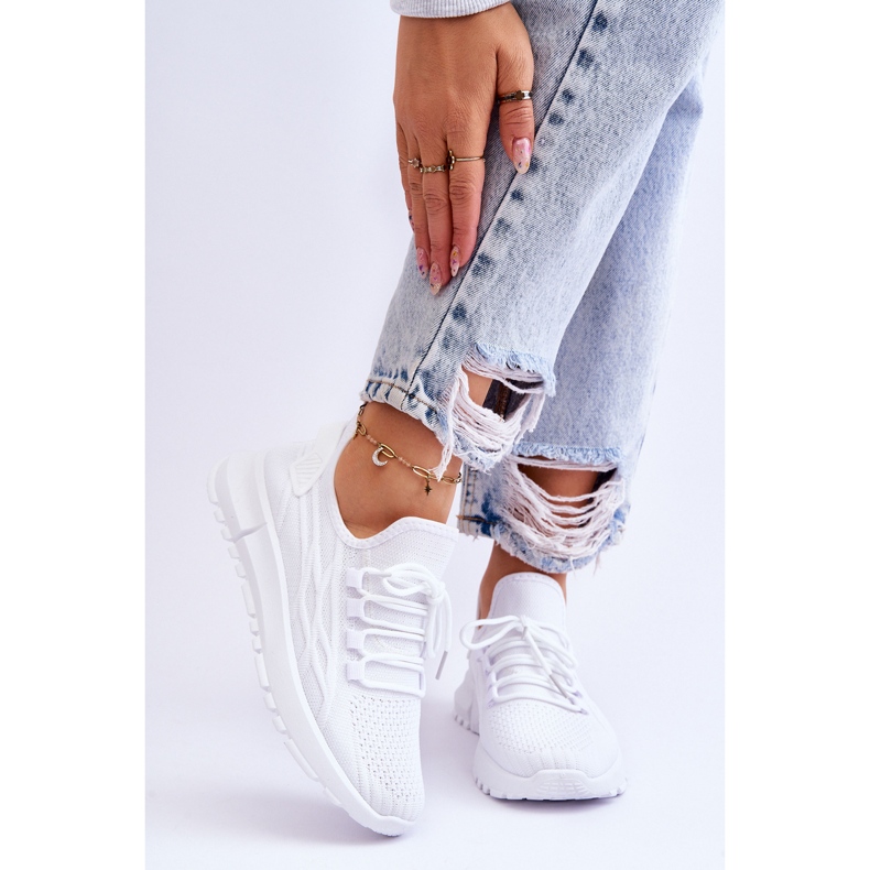 FB2 Pantofi sport slip-on pentru damă, alb Rosett 1