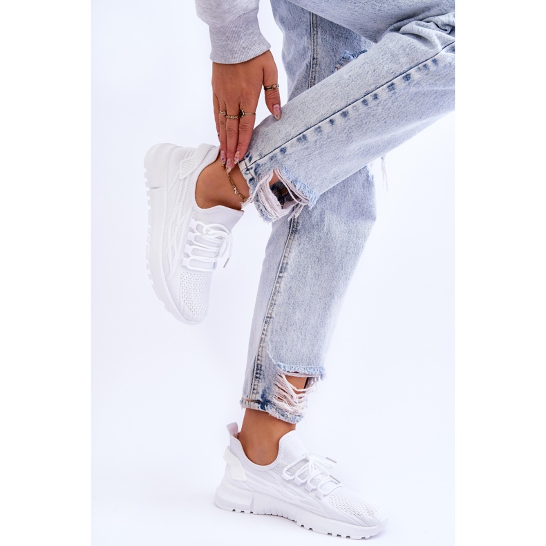 FB2 Pantofi sport slip-on pentru damă, alb Rosett 2