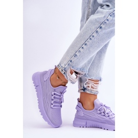 FB2 Pantofi slip-on pentru damă, violet Rosett 3