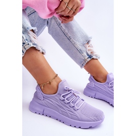 FB2 Pantofi slip-on pentru damă, violet Rosett 1