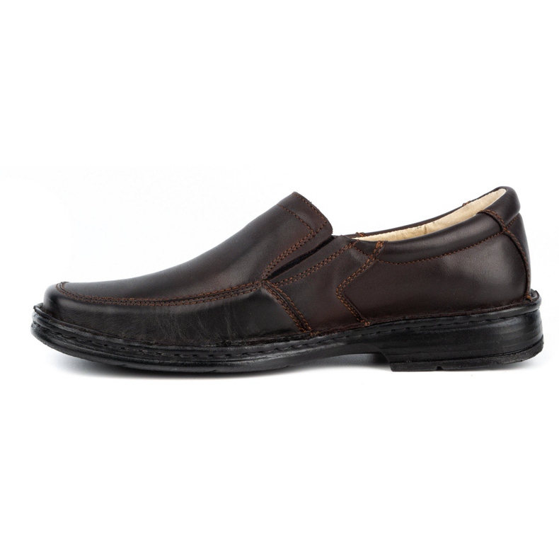 WASAK Pantofi slip-on pentru bărbați din piele 0114W maro 1