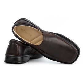 WASAK Pantofi slip-on pentru bărbați din piele 0114W maro 3 WASAK Pantofi slip-on pentru bărbați din piele 0114W maro 3