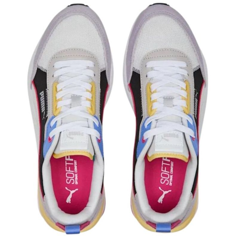 Pantofi Puma R22 bej-negru-violet 383462 24 multicolor 1