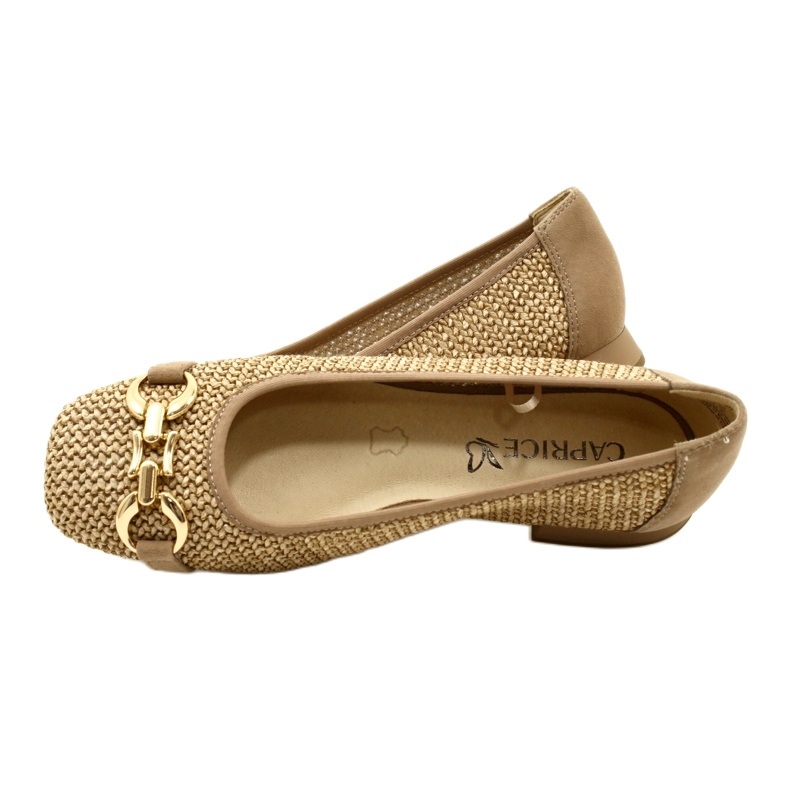 Balerini dama Caprice 9-22503-20 311 Bark Comb bej 6
