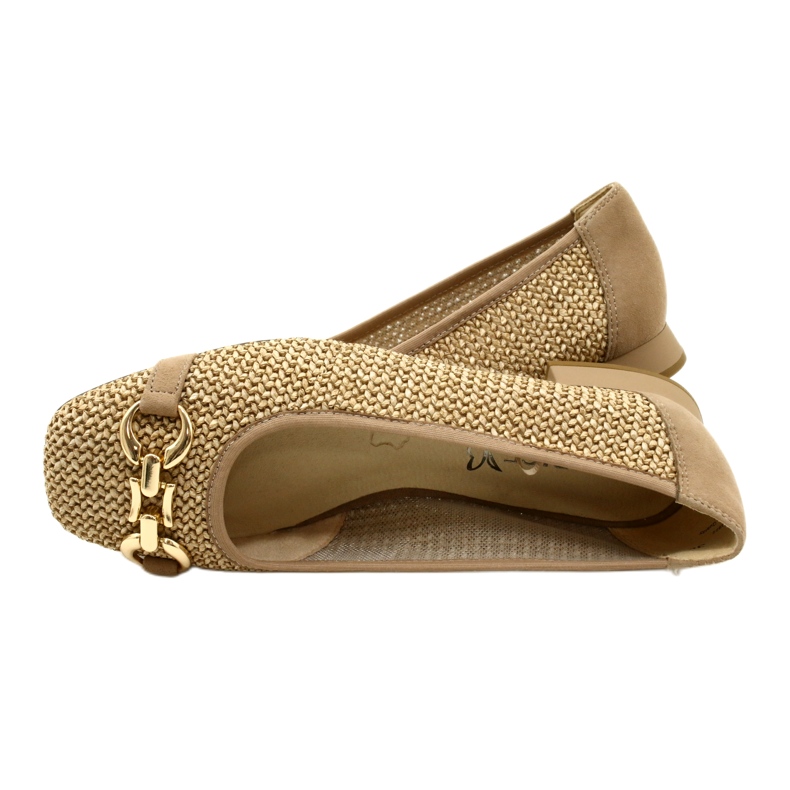 Balerini dama Caprice 9-22503-20 311 Bark Comb bej 5