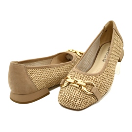 Balerini dama Caprice 9-22503-20 311 Bark Comb bej 4