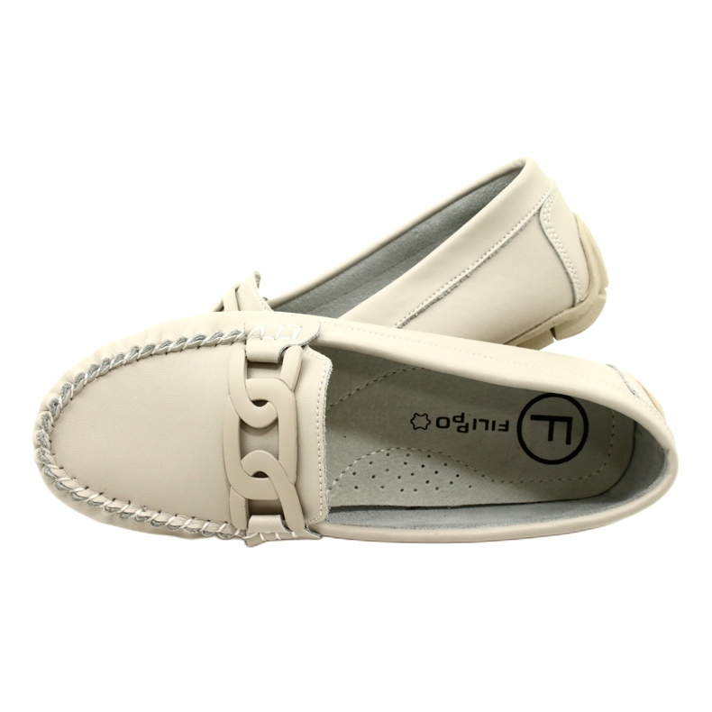 Mocasini de dama din piele Filippo DP4547 bej 10