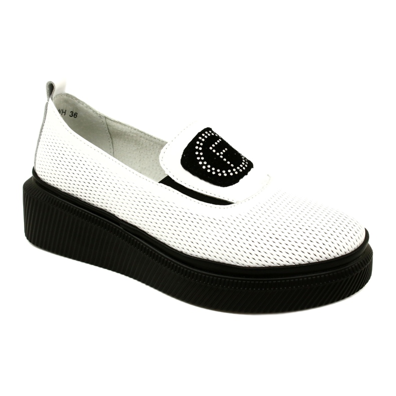 Filippo Pantofi de damă din piele elegantă albă DP4572/23 WH 1 Filippo Pantofi de damă din piele elegantă albă DP4572/23 WH 1