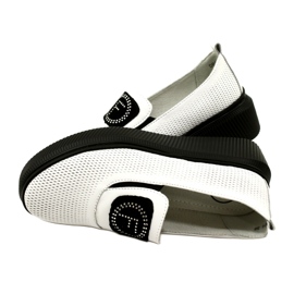 Filippo Pantofi de damă din piele elegantă albă DP4572/23 WH 5