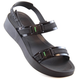 Sandale sport confortabile de damă cu parfum negru ZAXY Aventura Sandal HH285286 1