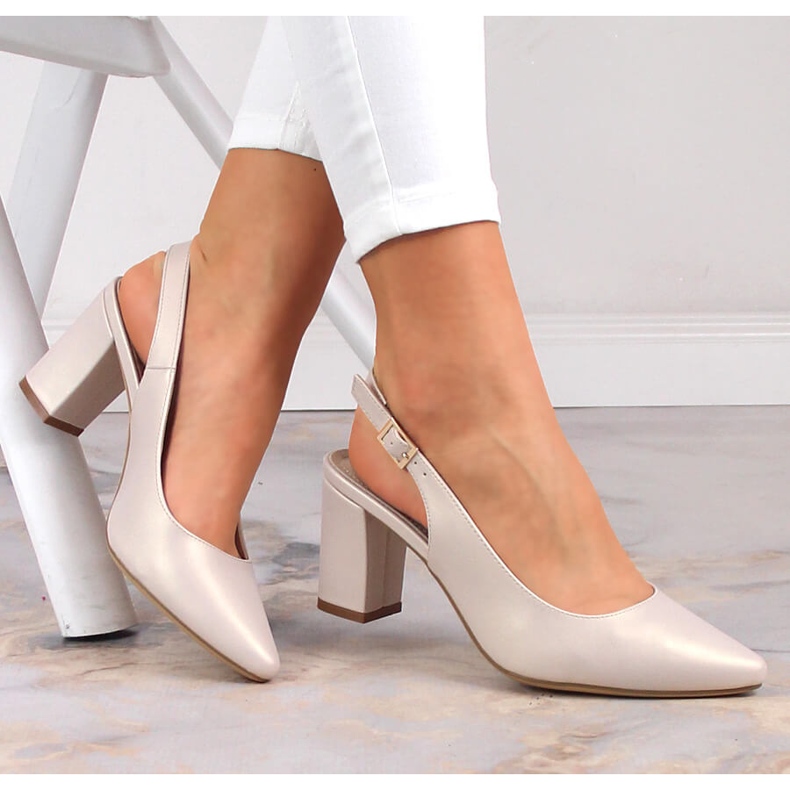 Sandale de damă pe post bej perlat Sergio Leone SK162 1