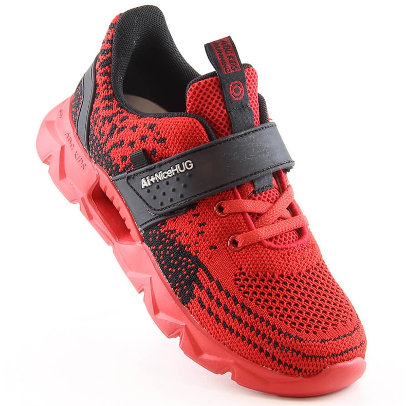 Atletico Pantofi sport roșii cu velcro pentru copii B91230217 negru 1