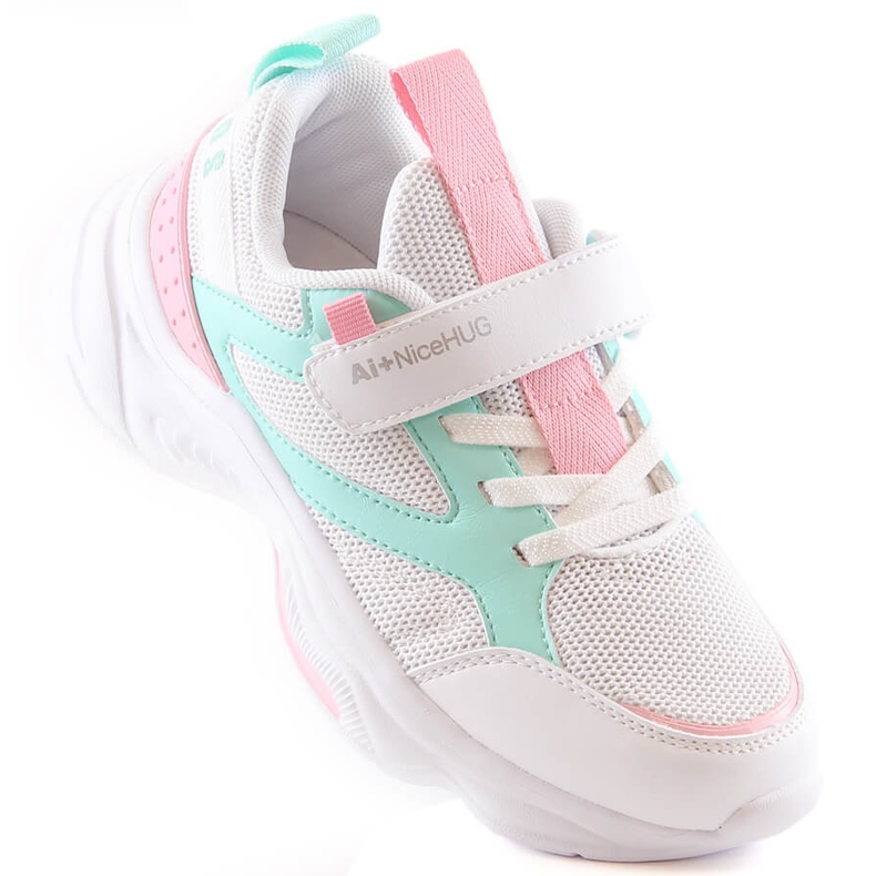 Atletico Pantofi sport pentru fete cu velcro alb AbcKids B011310235 1 Atletico Pantofi sport pentru fete cu velcro alb AbcKids B011310235 1