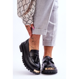 Lonisa Clasici Mocasini Cu Ciucuri Negri Lonisa negru 1