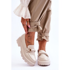 FJ1 Mocasini de dama din piele Bej Camerin 1