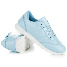 Vices New Collection Legați pantofi de damă albastru 3