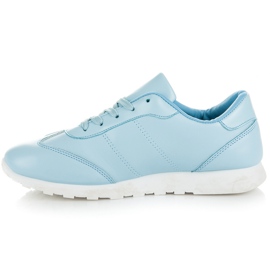 Vices New Collection Legați pantofi de damă albastru 2