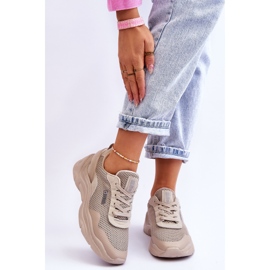 Pantofi sport pentru damă cu sistem de spumă cu memorie Big Star Fabric LL274A066 Bej 1