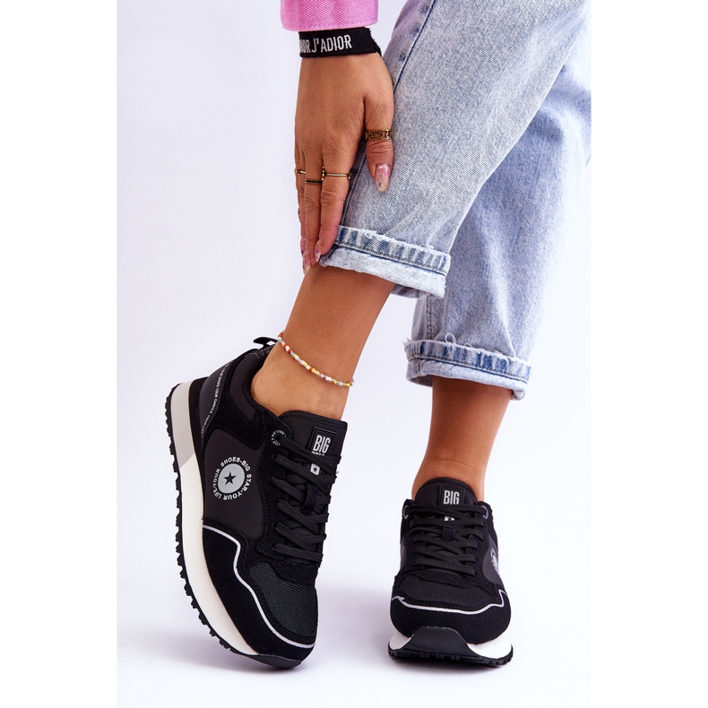 Pantofi de damă cu sistem de spumă cu memorie Big Star LL274541 Negri negru 1