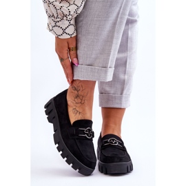 Vinceza Mocasini de dama din piele intoarsa Negri Sanvi negru 1