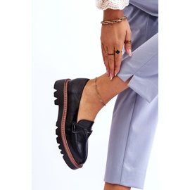 Vinceza Mocasini De Dama Piele Pe Platforma Cu Decorat Negru Jonett 2