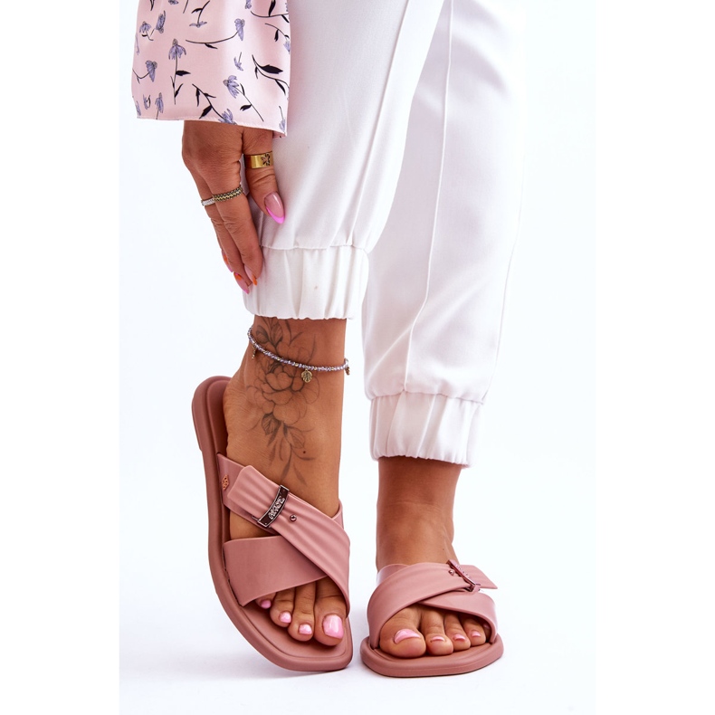 Papuci vegani parfumati ZAXY JJ285216 Nud roz 1